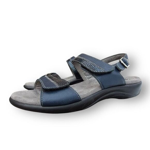 SAS Women's Nudu Sandal 8W Blue Adjustable Comfort Casual Summer - Picture 2 of 16
